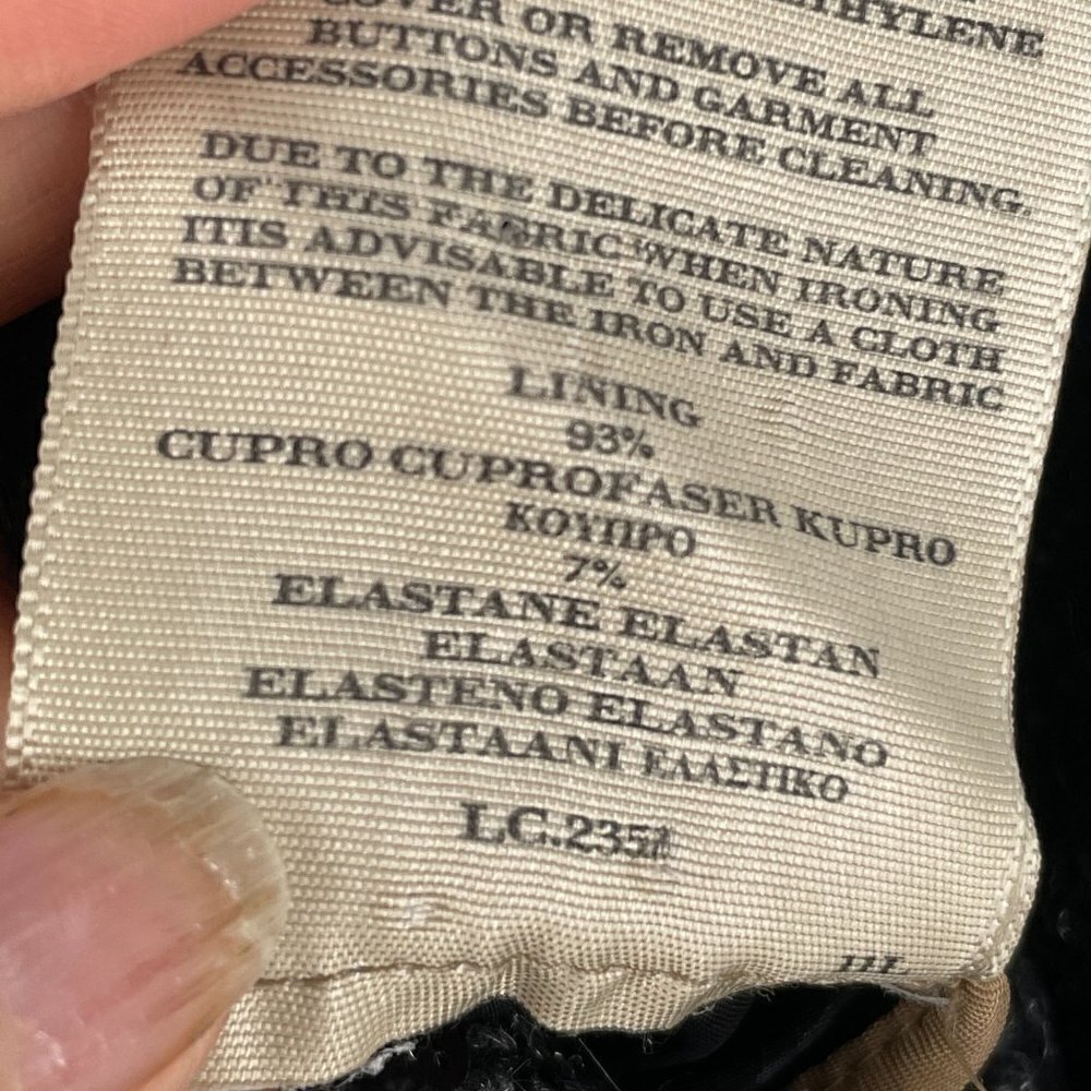 Burberry London Grey Diamond Tweed Sequined Wool/Mohair Blend Skirt UK10/US8 - Picture 8 of 10